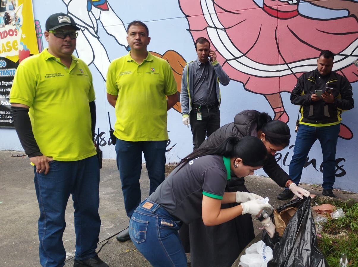 Operativos de control de basuras en Envigado, Antioquia. Foto: cortesía