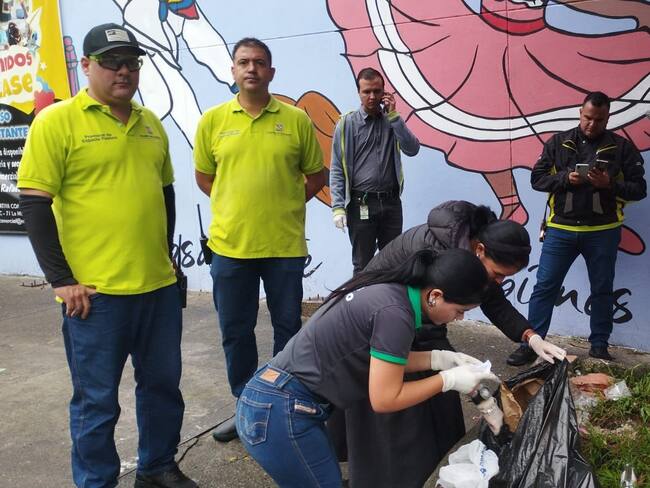 Operativos de control de basuras en Envigado, Antioquia. Foto: cortesía