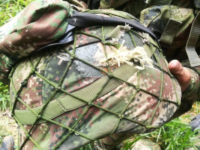 Casco militar salvó la vida a soldado atacado por francotirador en Boyacá
