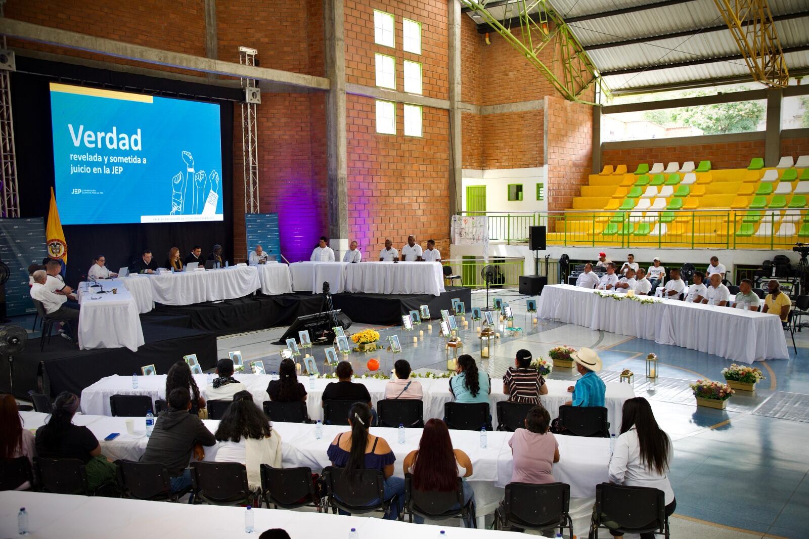 Audiencia JEP en Dabeiba, Antioquia. Foto cortesía Isabel Valdés | JEP