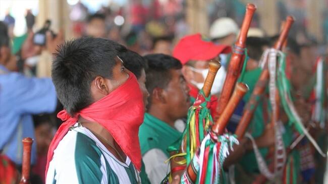 Comunidades indígenas se declaran en asamblea en Cauca. Foto: Colprensa