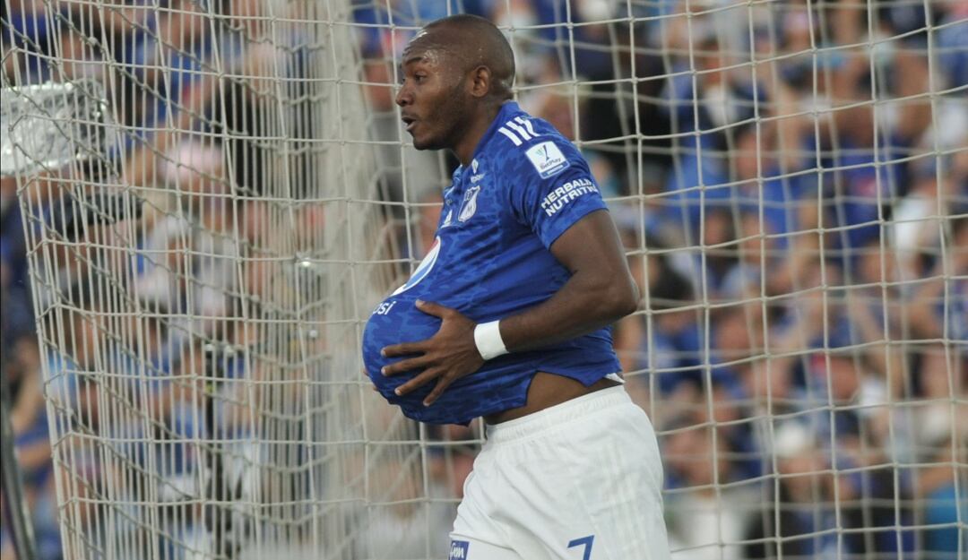 Diego Herazo marcó el gol de la victoria de Millonarios ante el Bucaramanga.