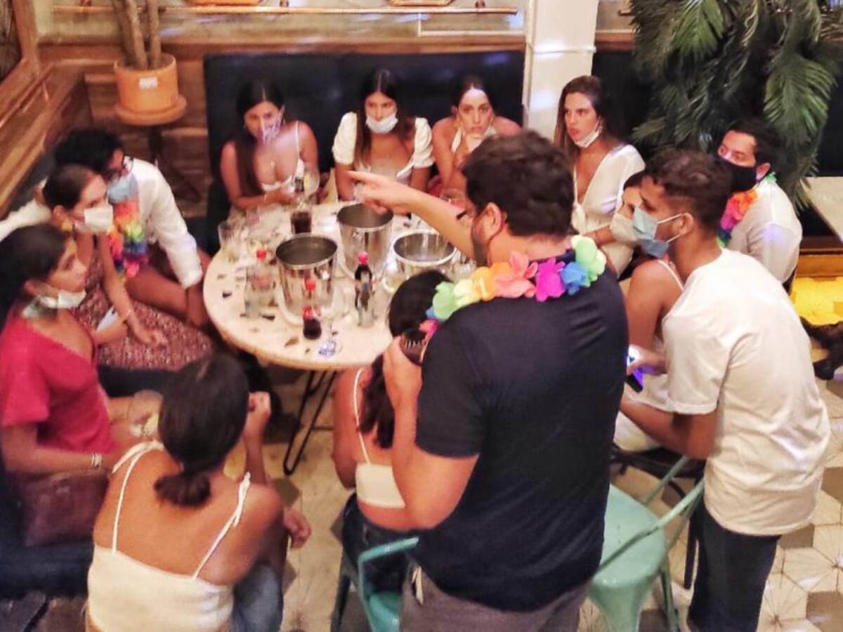 Sancionadas 25 personas por no usar tapabocas en La Boquilla en Cartagena