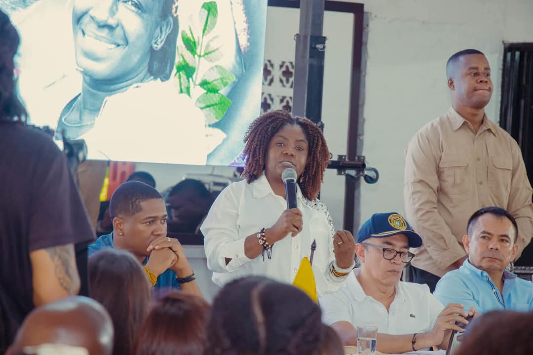 Francia Márquez, vicepresidenta de Colombia en Santander de Quilichao. Crédito: Alcaldía de Santander de Quilichao.