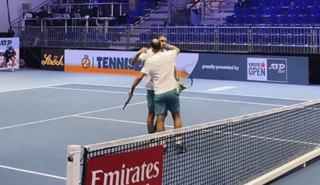 Juan Sebastian Cabal y Robert Farah en el Atp 500 Erste Bank Open de Viena en 2021