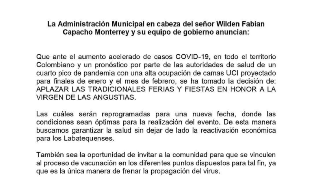 Comunicado de prensa