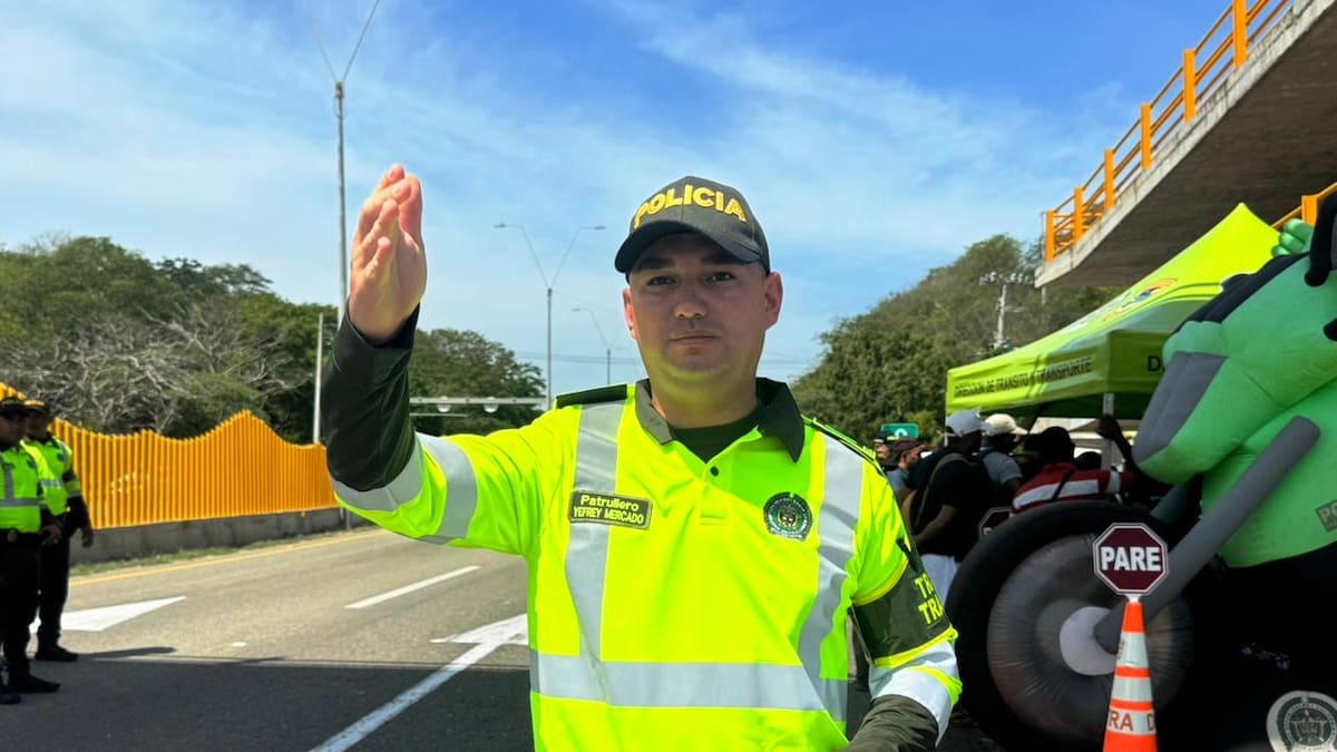 Más de 130 policías de la Seccional de Tránsito y Transporte en las vías de acceso a Cartagena