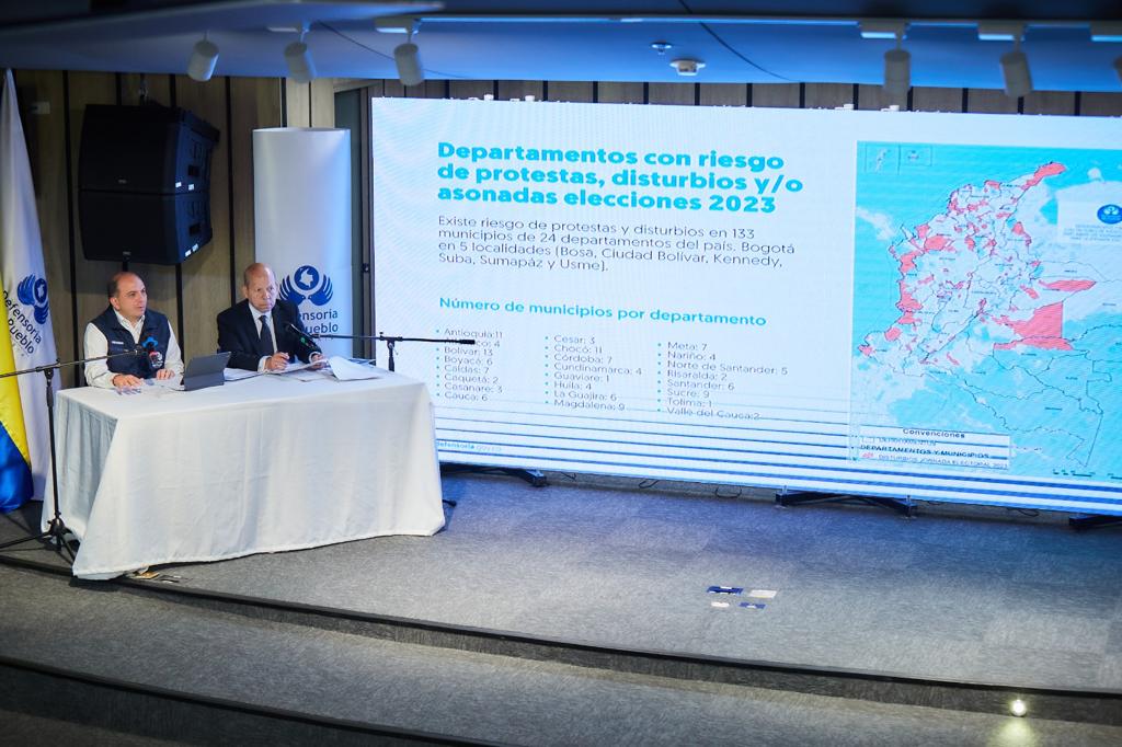 Riesgos de protestas para las elecciones del 29 de octubre. Cortesía