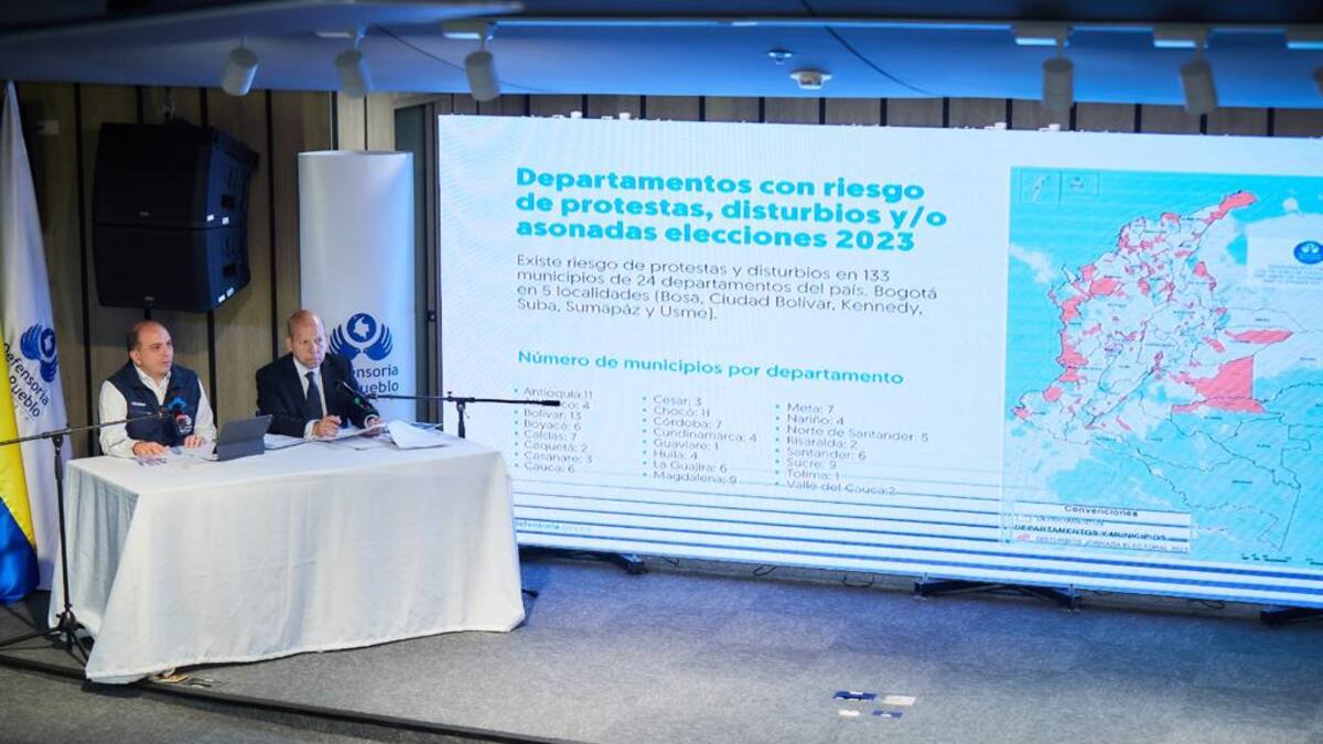 Defensoría del Pueblo advierte riesgo de protestas, disturbios o asonadas en elecciones