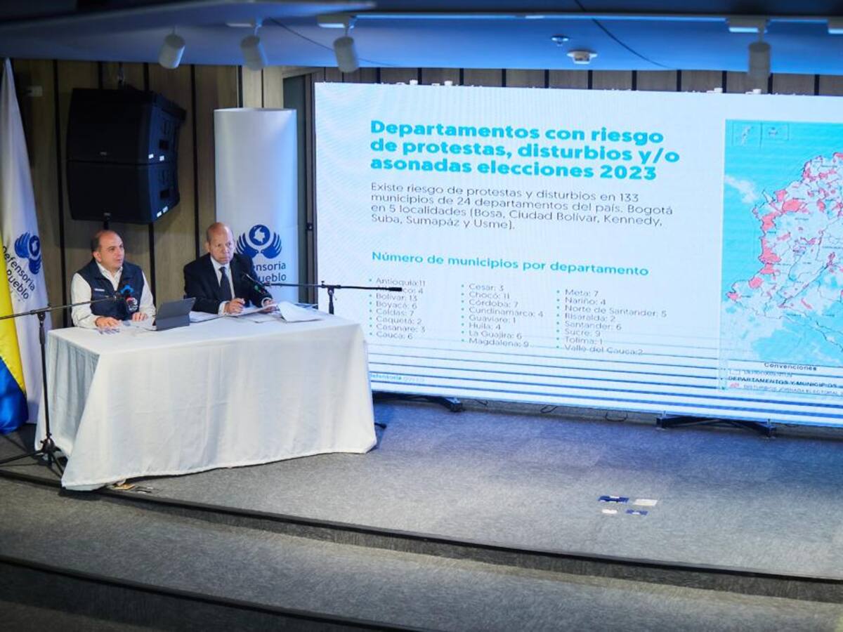 Defensoría del Pueblo advierte riesgo de protestas, disturbios o asonadas en elecciones