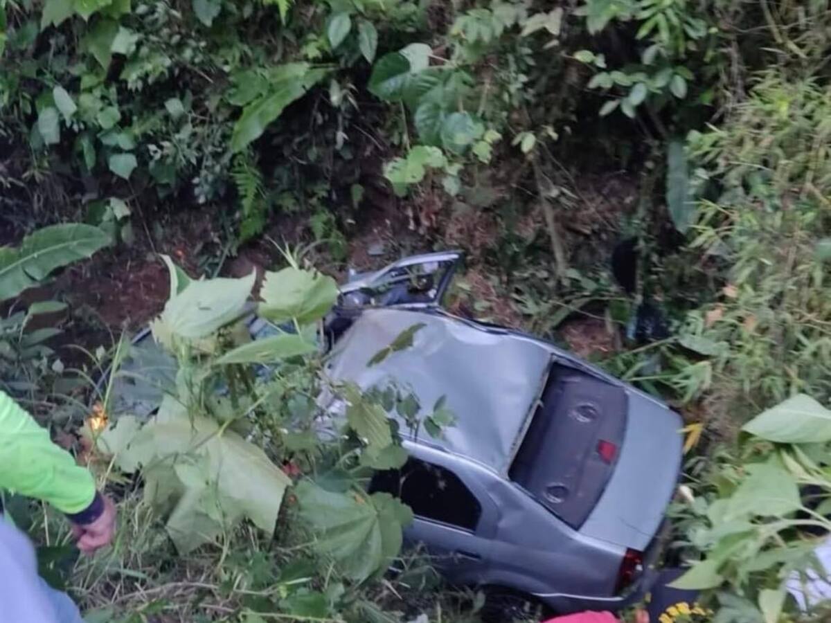 Padre e hija fallecieron en un accidente de tránsito en vías del norte de Caldas