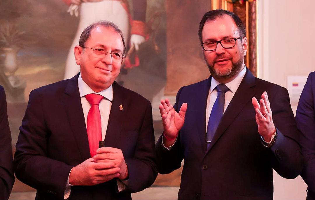 Viceministro de Relaciones Exteriores de Colombia, Jorge Rojas Rodríguez, y Canciller de Venezuela, Yvan Gil.