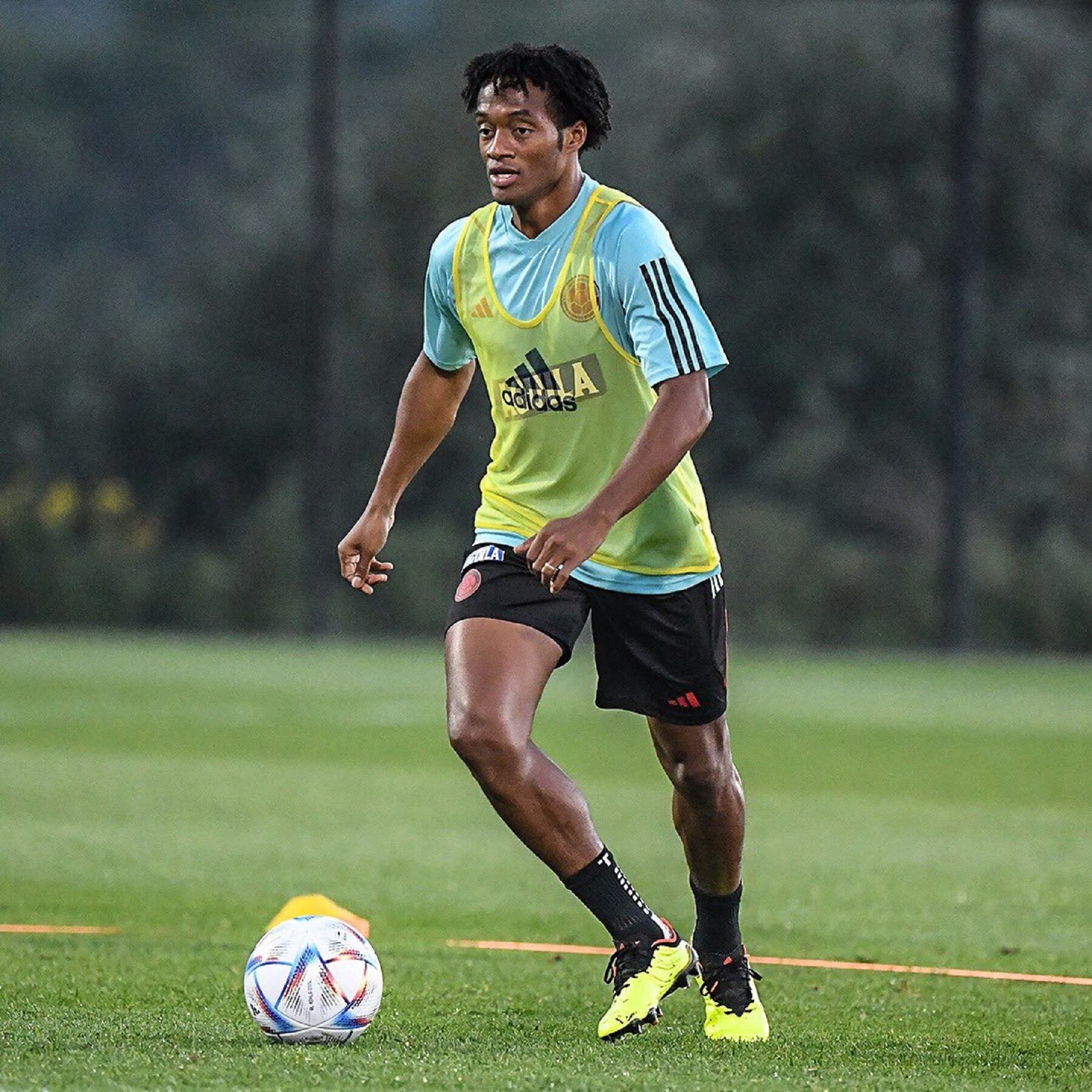 Juan Guillermo Cuadrado en entrenamiento con la Selección Colombia / Foto: Federación Colombiana de Fútbol