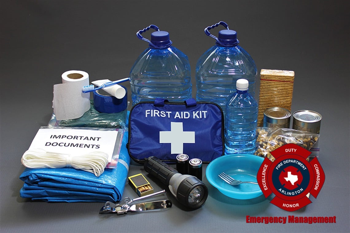 Cómo crear un kit de emergencia para las primeras 72 horas| City of Arlington, TX