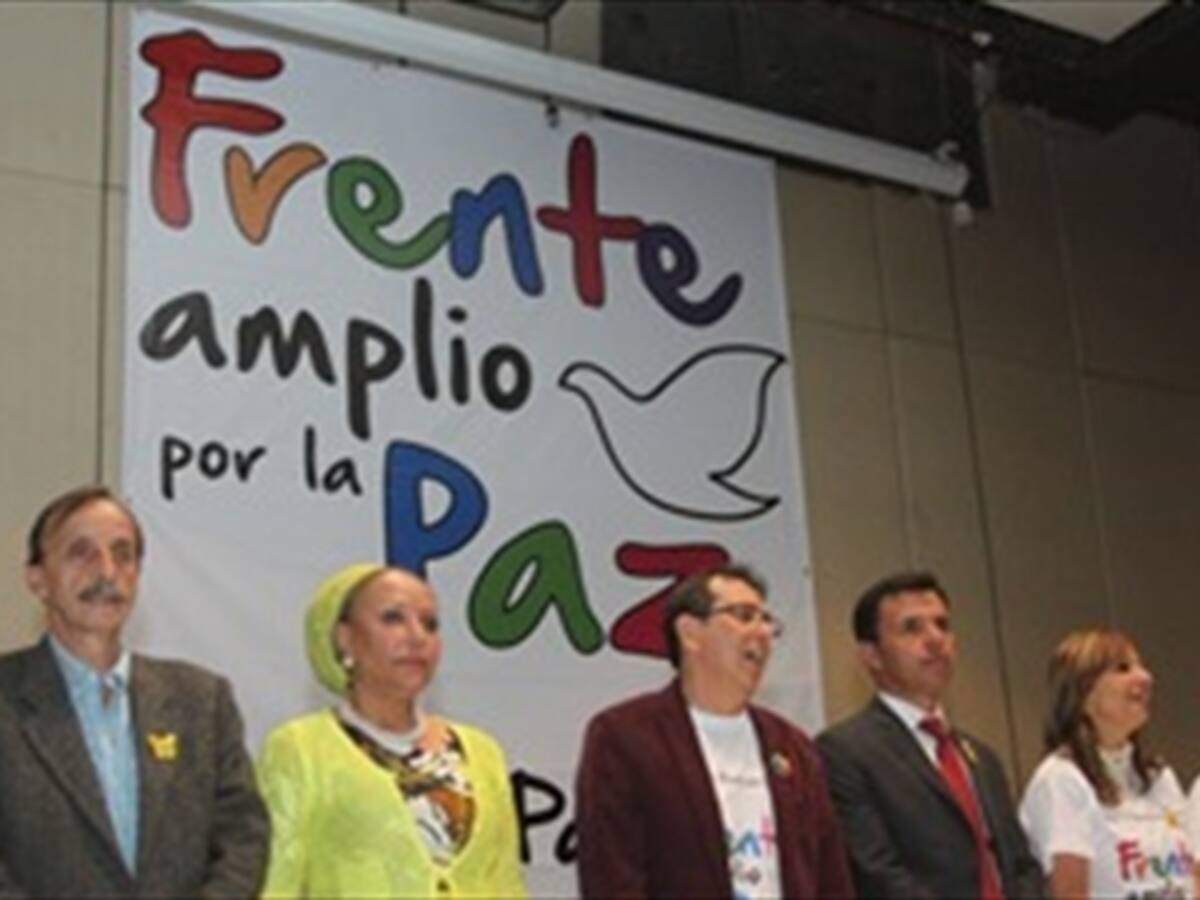 ​Frente amplio por la paz se pronunciará sobre petición de las Farc