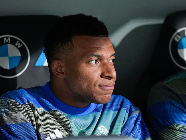 MADRID, SPAIN - MAY 14: Kylian Mbappe of Real Madrid CF looks on during the Spanish League, LaLiga EA Sports, football match played between Real Madrid and Real Oviedo at Bernabeu stadium on May 14, 2026, in Madrid, Spain. (Photo By Oscar J. Barroso/Europa Press via Getty Images)