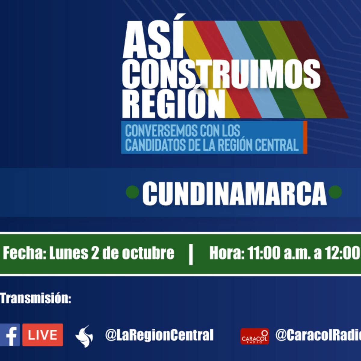 Gobernación de Cundinamarca: candidatos debatirán las problemáticas de la Región Central