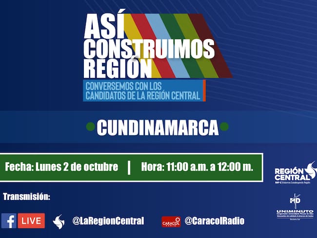 Gobernación de Cundinamarca: candidatos debatirán las problemáticas de la Región Central