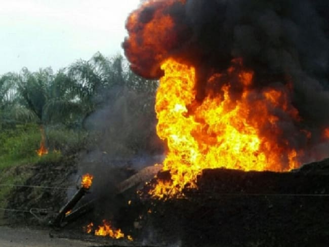 Ecopetrol reportó incendio por válvula ilícita en Tibú