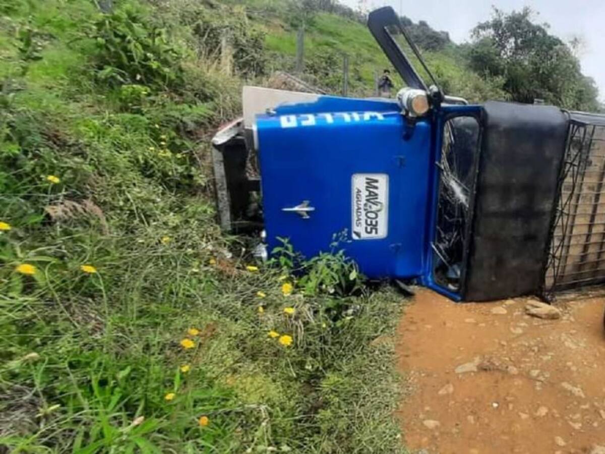 Más de 10 heridos dejó accidente de tránsito en vías de Aguadas, Caldas