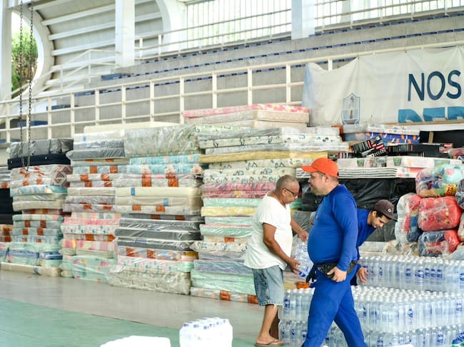 Santa Marta reúne más de 15 toneladas de ayudas para damnificados por el terremoto. Foto: Alcaldía de Santa Marta.