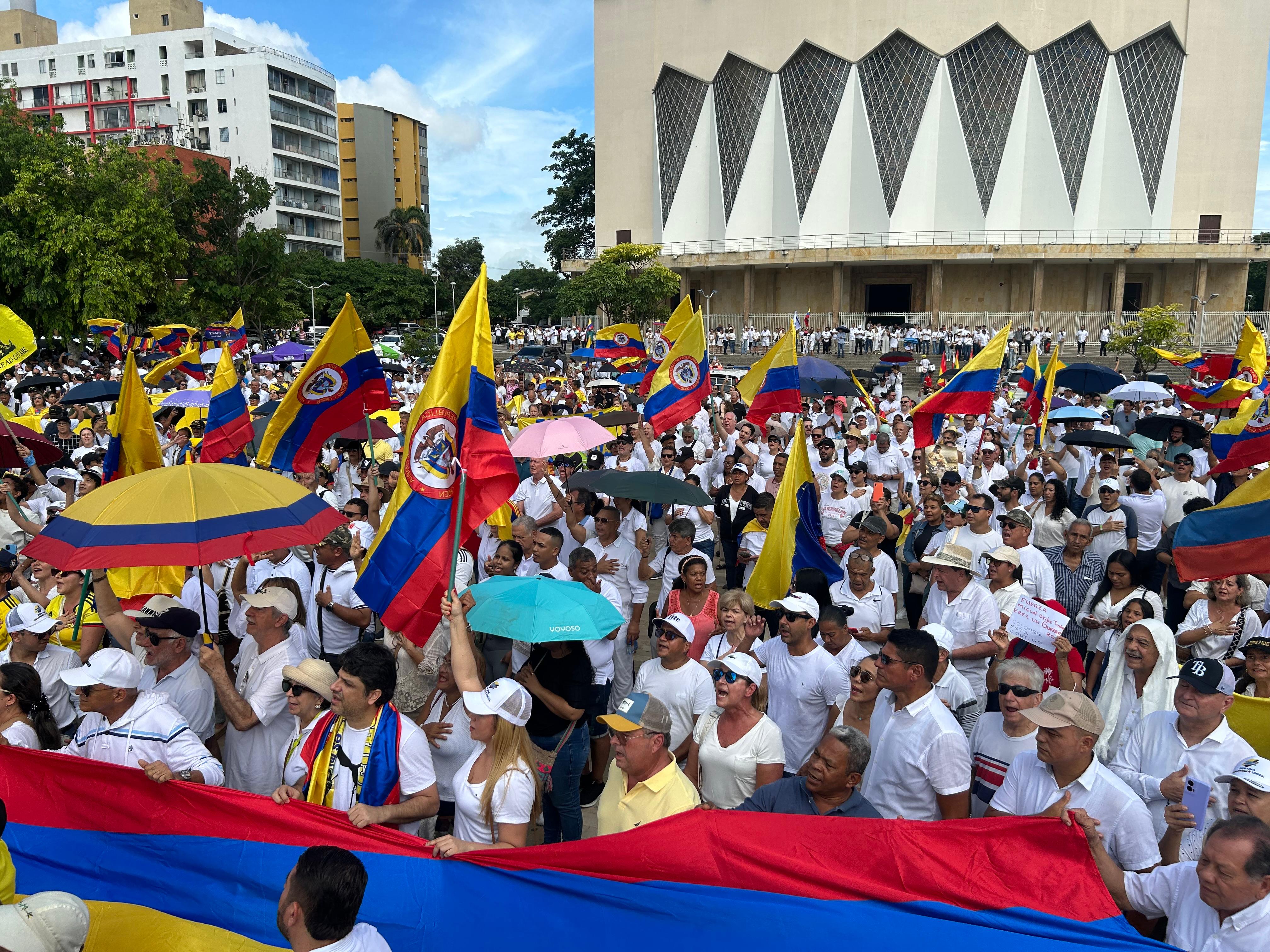 'Marcha del silencio', en Barranquilla. Foto: Caracol Radio.
