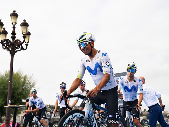 Nairo Quintana durante la primera etapa de la Vuelta a Burgos. (Photo by Antonio Baixauli/Getty Images)