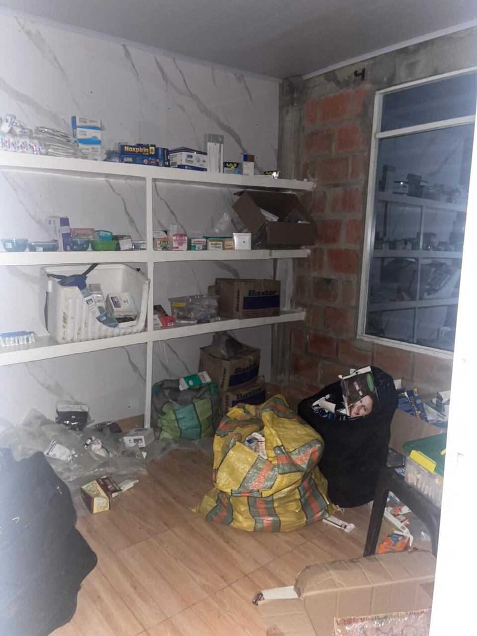 Según las investigaciones, el hospital clandestino funcionaba desde hace aproximadamente cuatro meses. Foto: Policía.