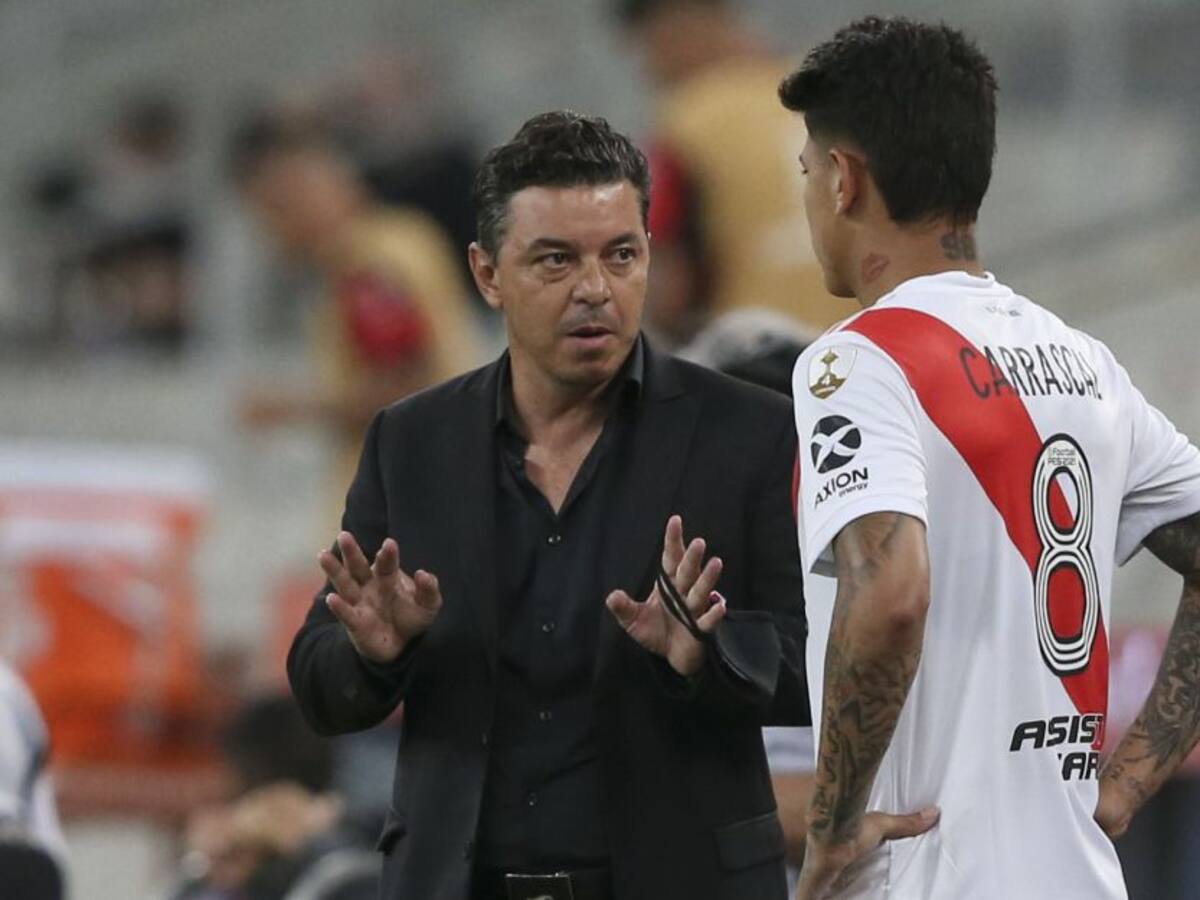 Carrascal y la charla que recibió con Gallardo después de su expulsión