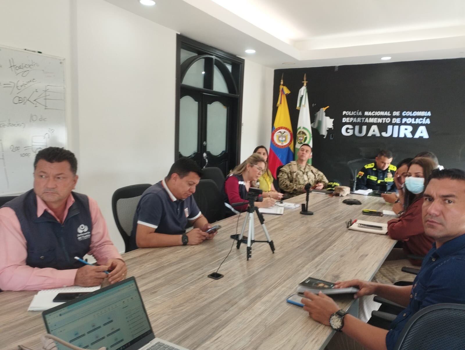 Puesto de Mando Unificado en La Guajira. Foto: Jairo Aguilar.