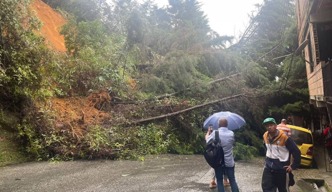 Emergencias por lluvias en Medellín. Foto: Alcaldía de Medellín. 