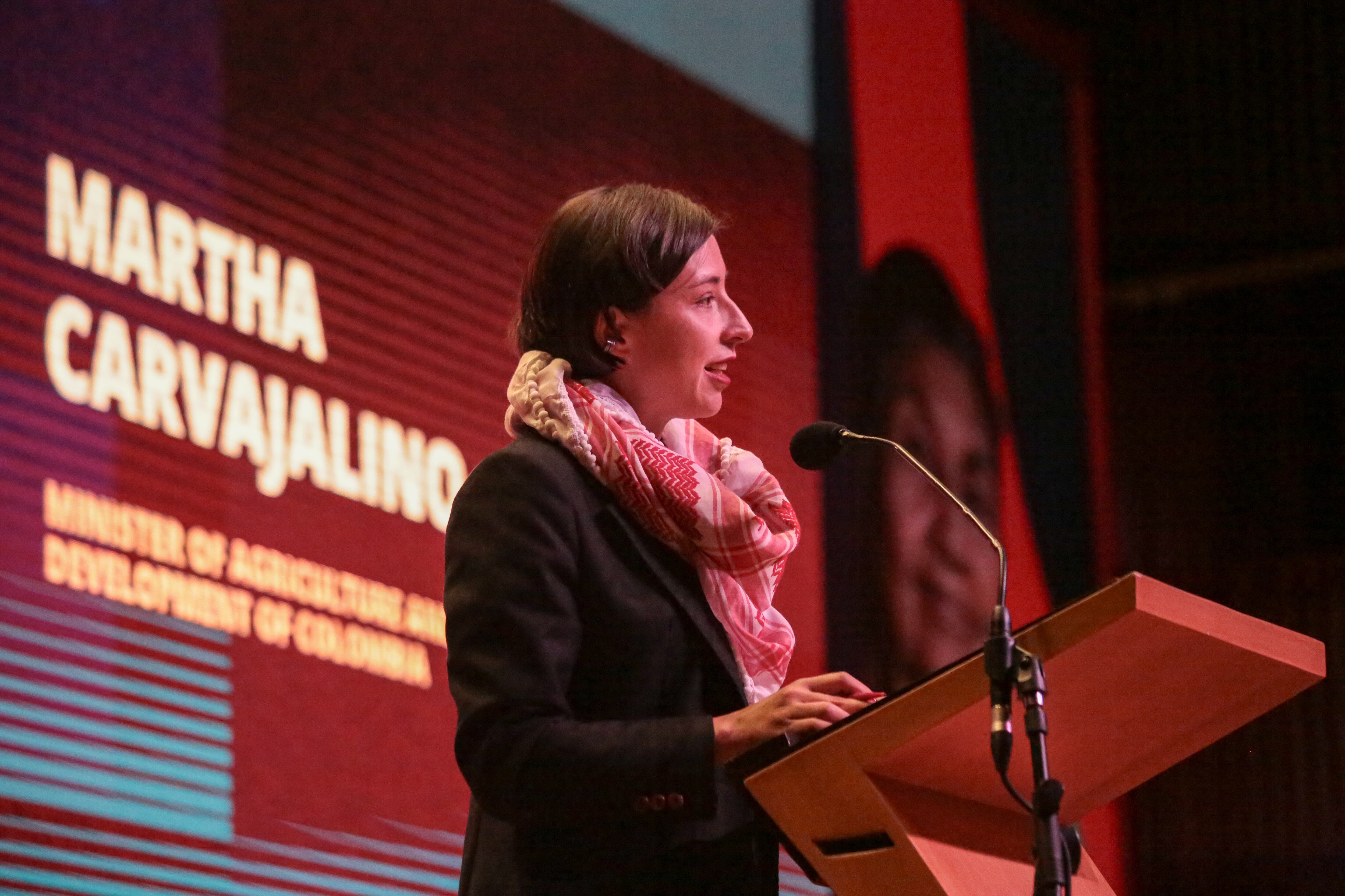 Ministra de Agricultura y Desarrollo Rural, Martha Carvajalino. 