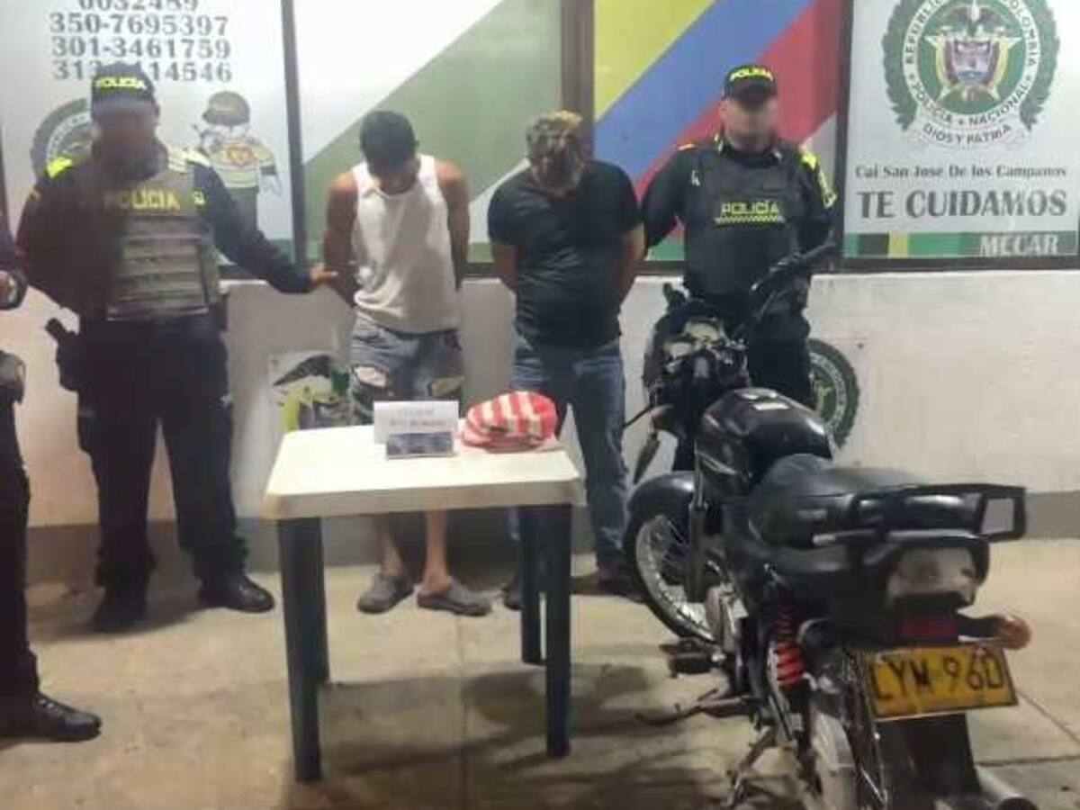 Persecución policial dejó dos presuntos atracadores capturados en San José de los Campanos