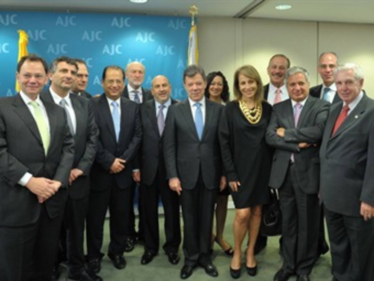 Presidente Santos recibe reconocimiento de comunidad judío-americana en New York