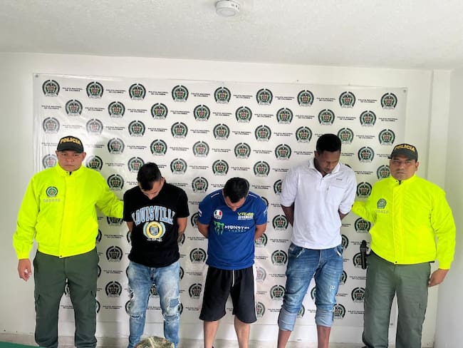 Estarían vinculados a múltiples hechos delictivos ocurridos en los municipios de Gigante, Garzón y Hobo. Foto policía Huila.