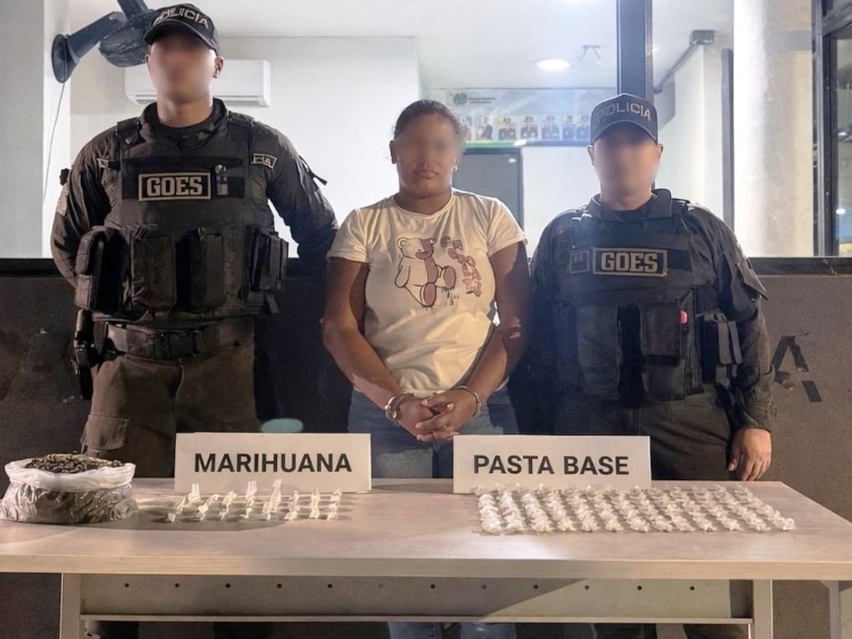 Capturada ‘Michel’, transportando marihuana y base de coca en el barrio Nuevo Porvenir