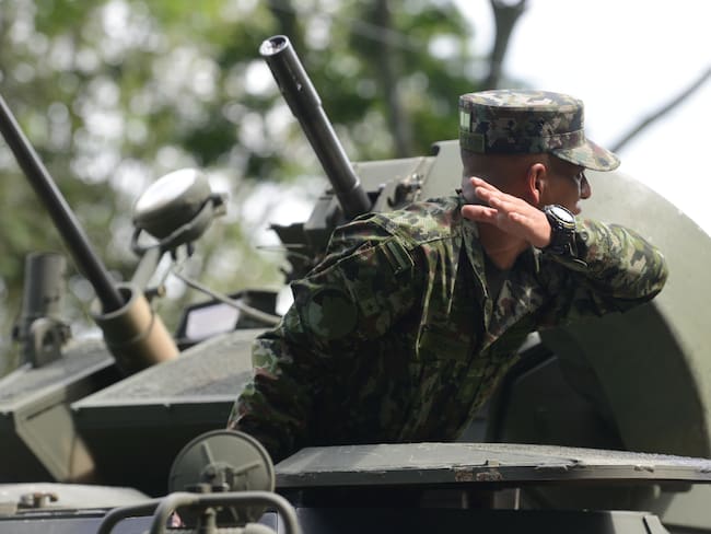 JAMUNDI (COLOMBIA), 13/06/2024.- Soldados del Ejército de Colombia. EFE/ Ernesto Arias