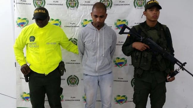 A la cárcel presunto homicida de líder afro en Cauca. Foto: Policía Nacional.
