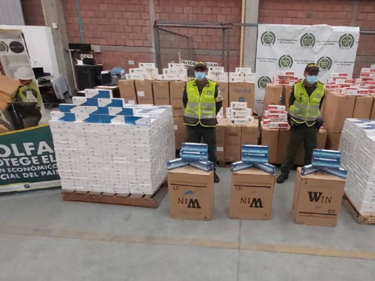 Cayó el mayor cargamento de contrabando de cigarrillos en Caldas
