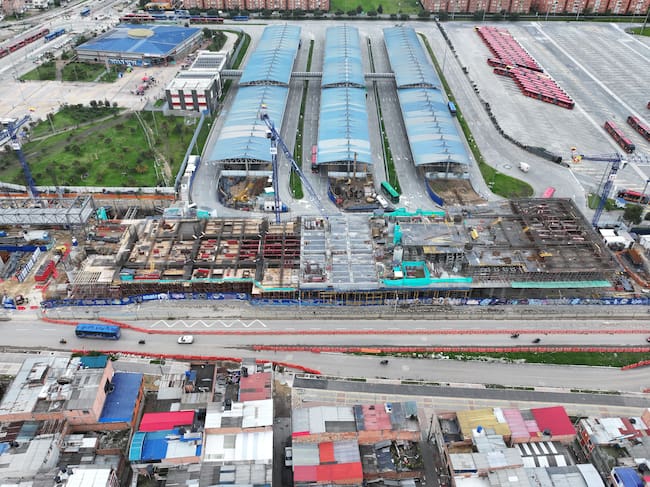 Estaciones en construcción de la primera línea del metro de Bogotá. Foto: Alcaldía de Bogotá.