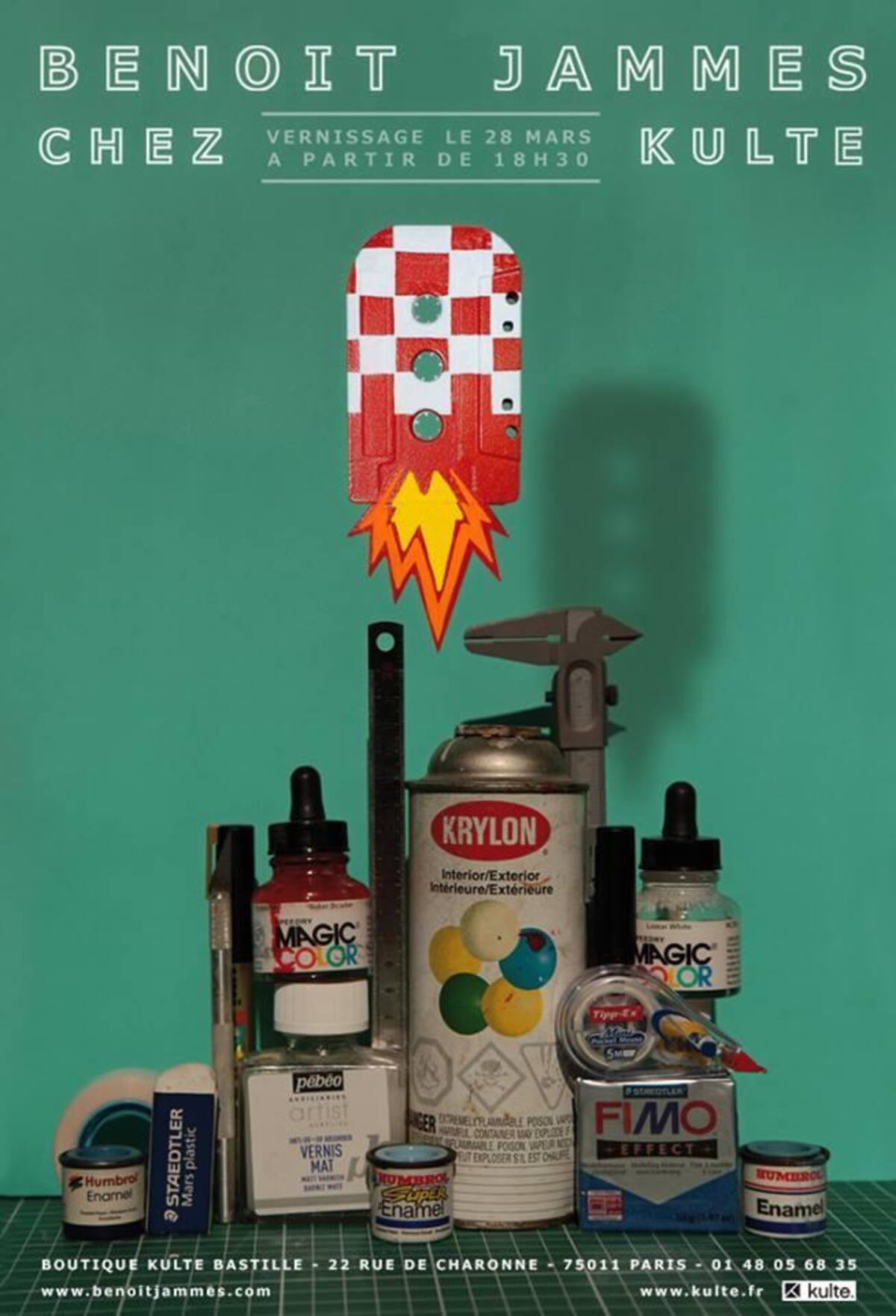 Benoit Jammes hace una propuesta artística con materiales reciclables.