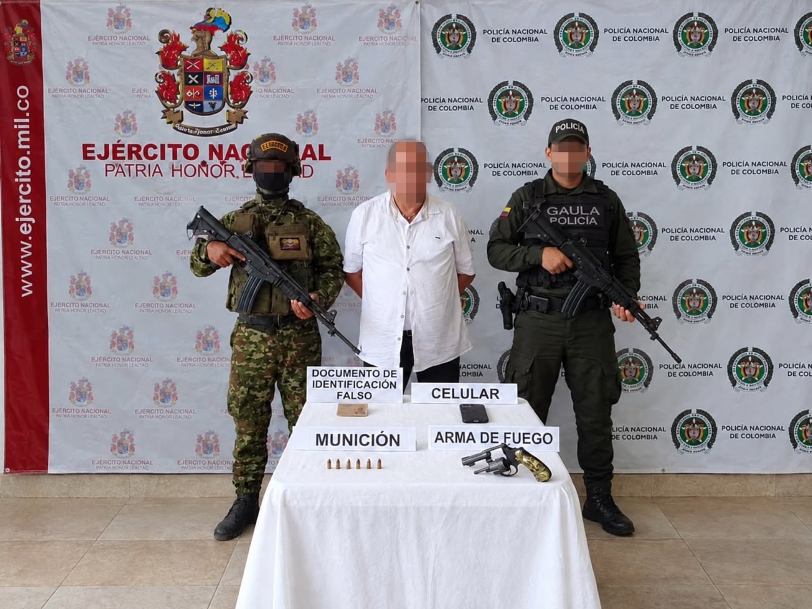 Cae alias ‘Mongolo’, principal cabecilla de las ACSN. Foto: Ejército.