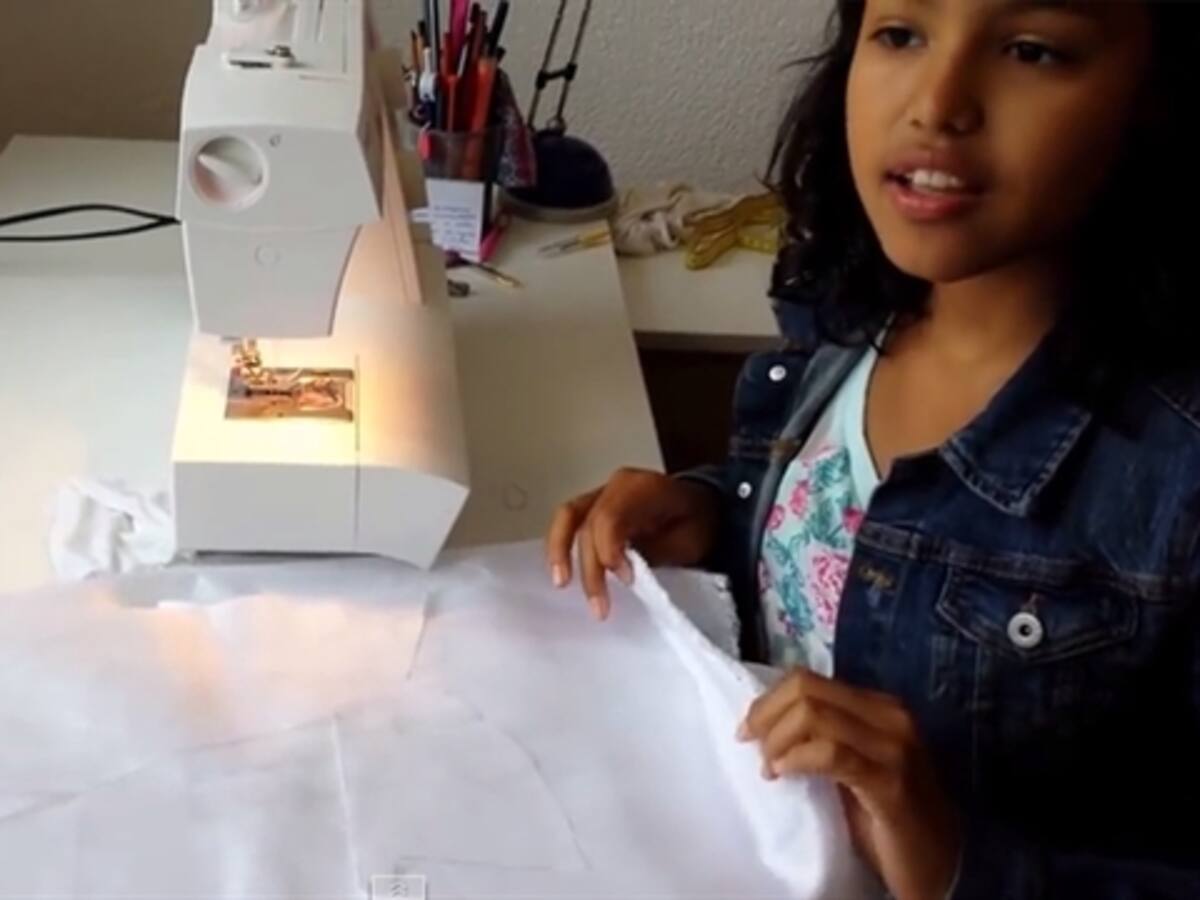 Diseñadora colombiana de 12 años hace tutoriales de moda en YouTube
