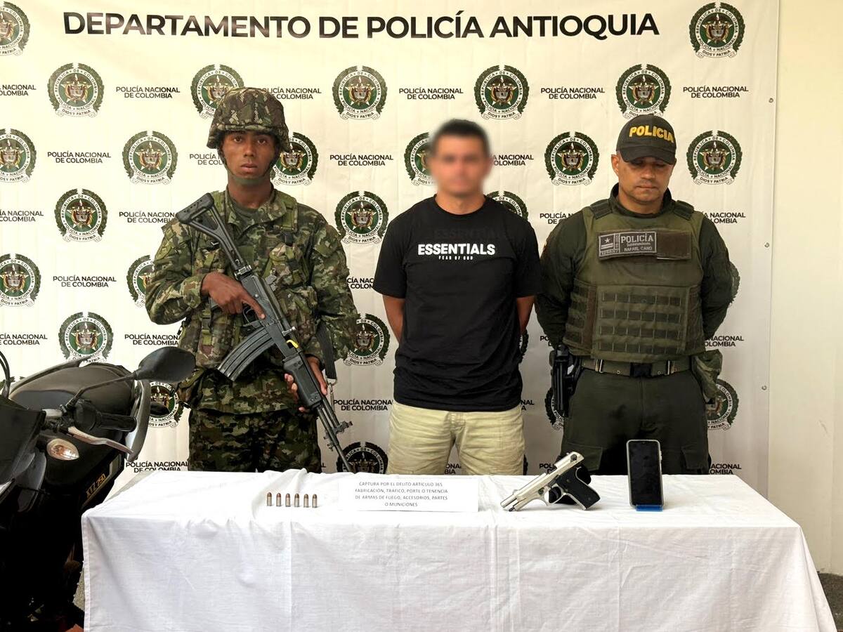 Capturan a alias "Agustín", cabecilla criminal en Nariño, Antioquia