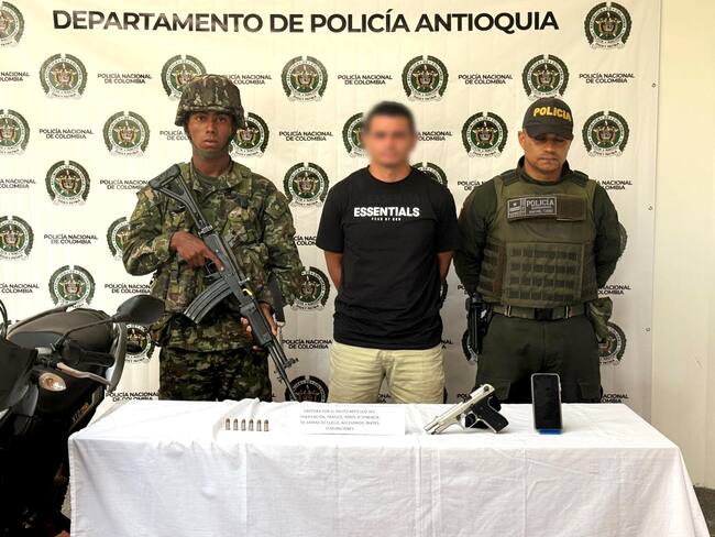 Alias "Agustín", temido cabecilla criminal en el Oriente antioqueño. Foto: Policía Antioquia.