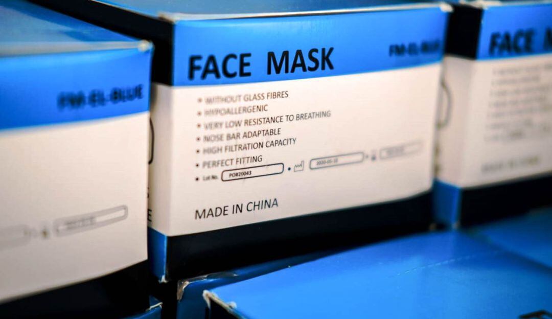 Las mascarillas llegaron a la ciudad, gracias al apoyo de la Embajada de Colombia en China y la Agencia Presidencial para la Cooperación Internacional