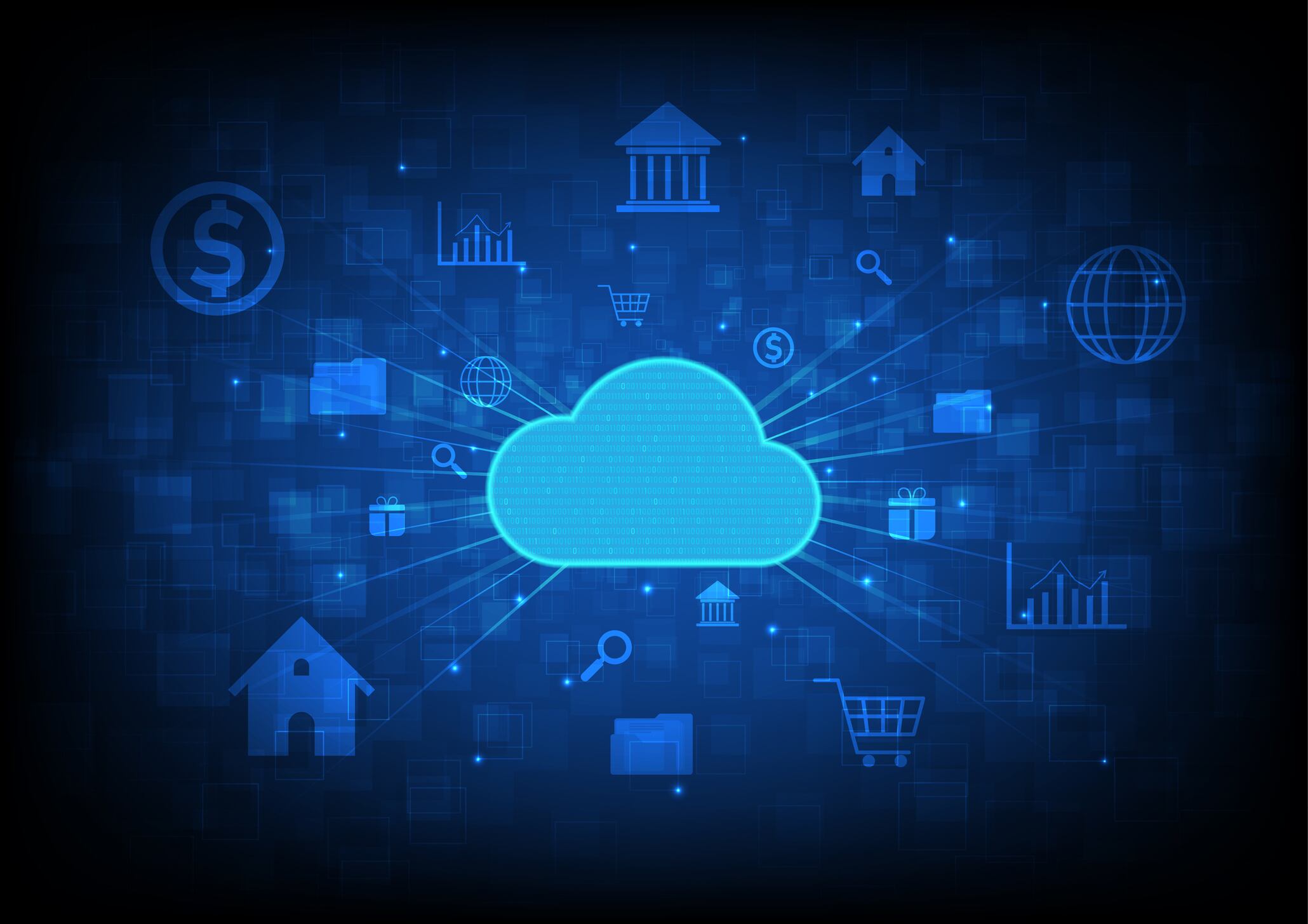 Imagen de referencia de información en la nube. Foto: Getty Images.