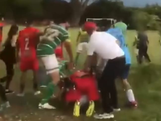 Informe pelea fútbol aficionado en el Quindío
