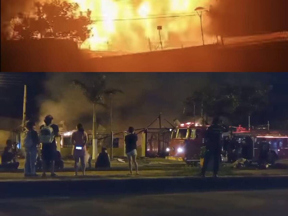 Emergencia por incendio en el municipio de Los Patios