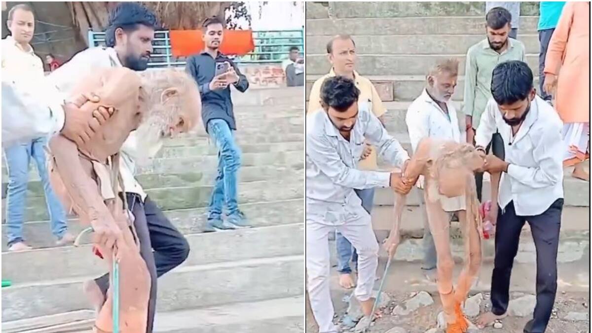 ¡Increible! Médicos rescataron a un anciano en una cueva de India: dice tener 188 años